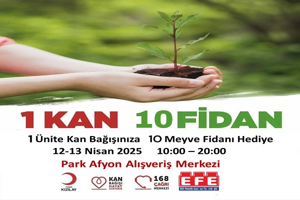 Kızılay’dan “1 Kan 10 Fidan” Kampanyası