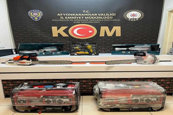Çalıntı ağaç kesme motoru ve el aletleri ele geçirildi