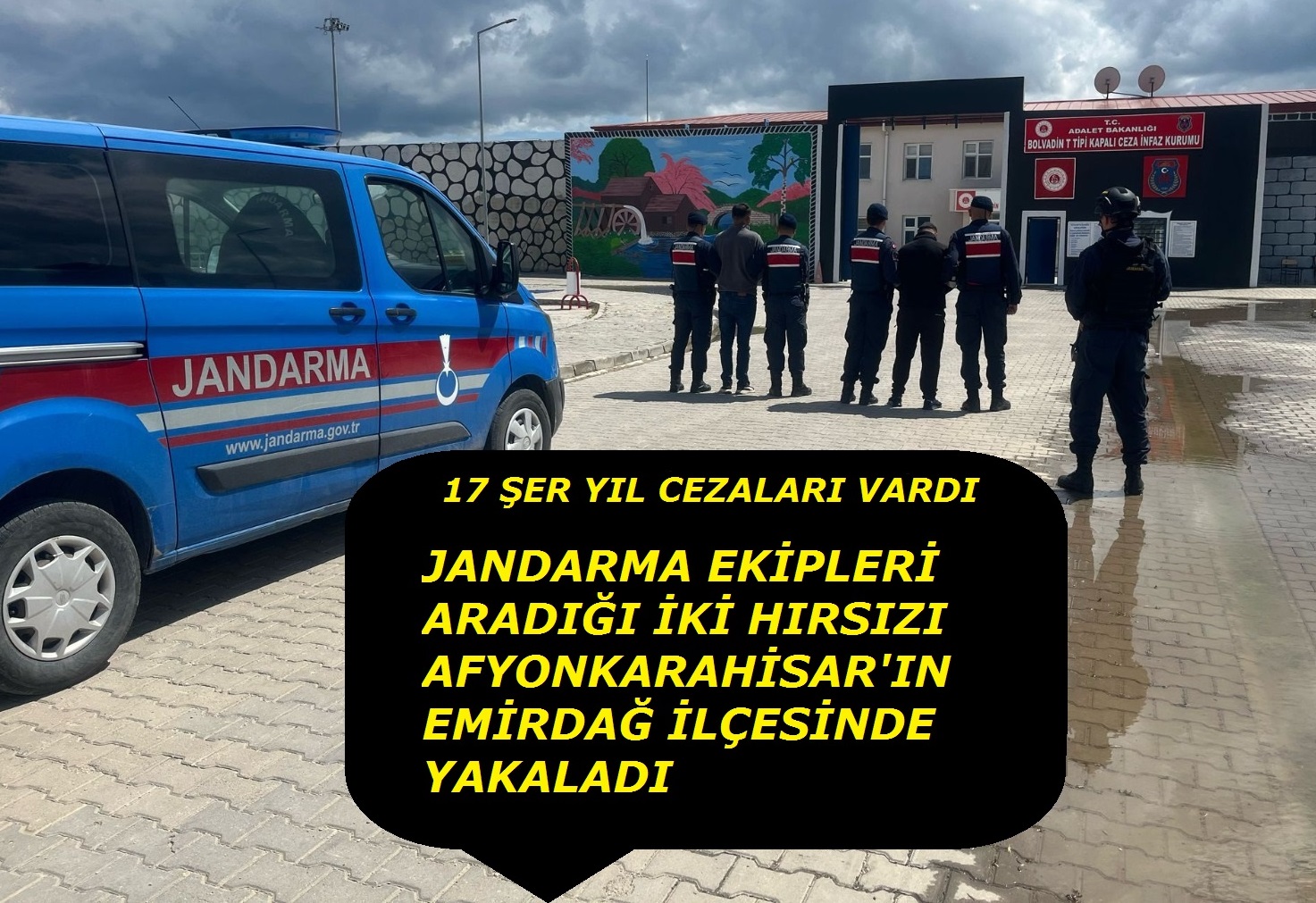 Jandarma ikisini de Emirdağ'da yakaladı