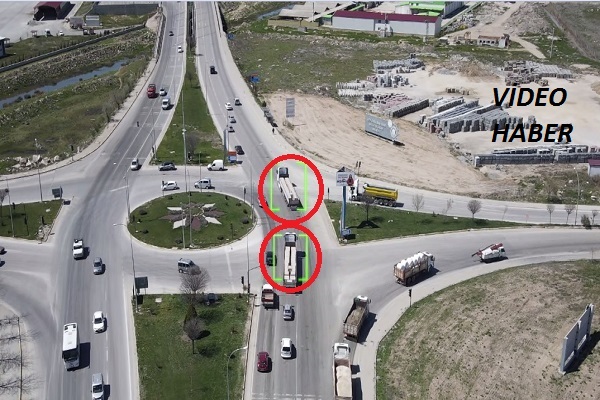 Kuralları ihlal eden kamyon şoförlerine  ceza