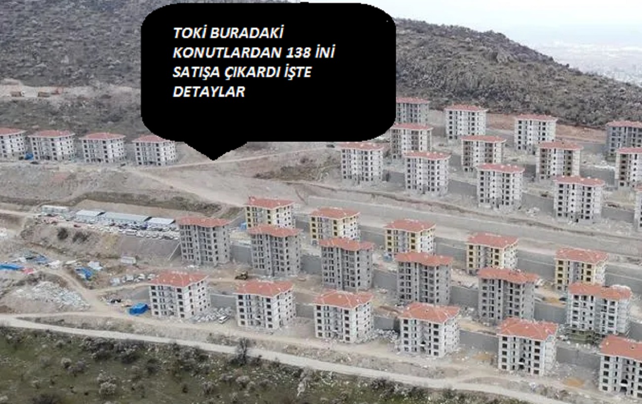 Gökçe mahallesi TOKİde bu konutlardan 138 i satışta