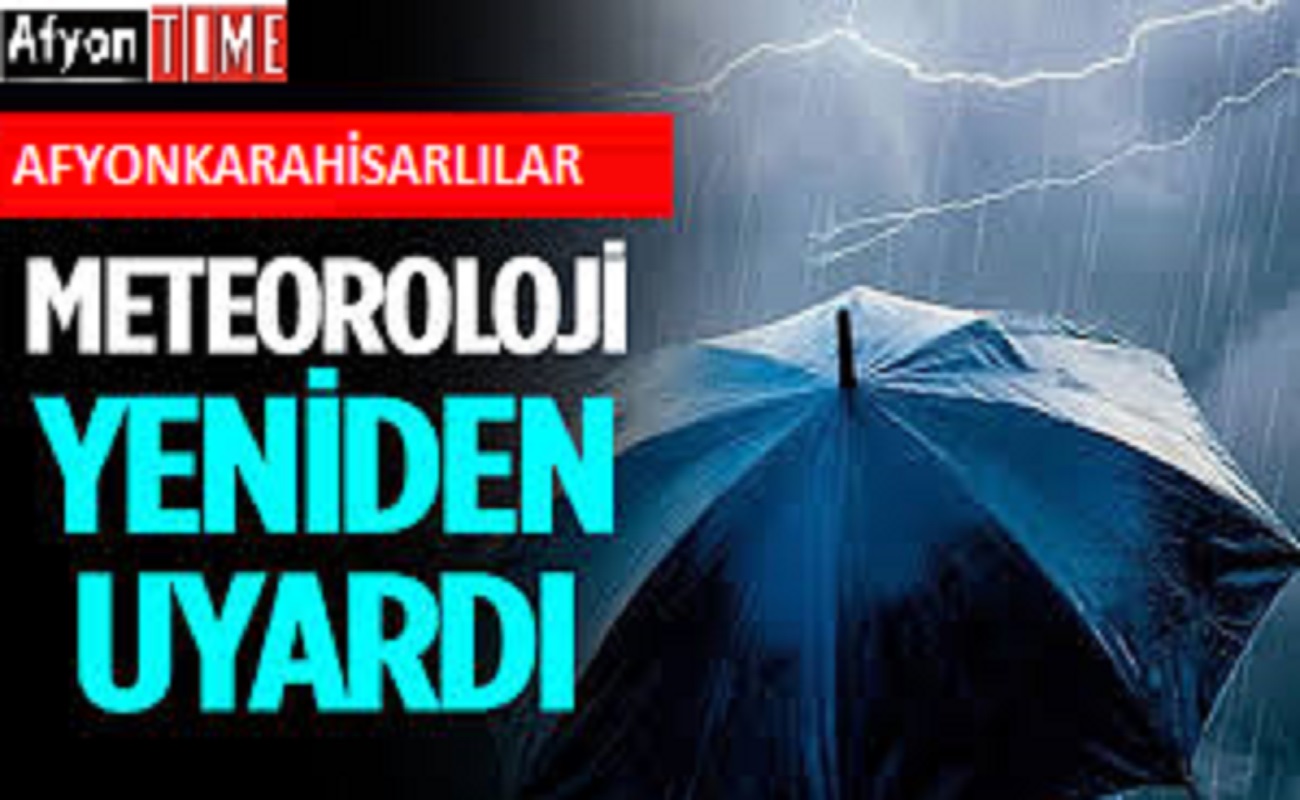 Kuvvetli Sağanak Yağışa Dikkat