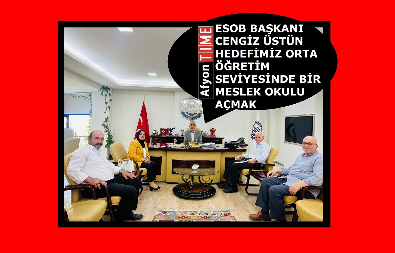 Başkan Üstün hedefimiz meslek okulu açmak