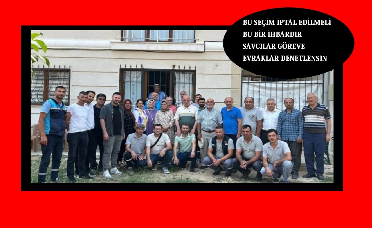 Adli ve idari soruşturma başlatılsın bu bir ihbardır