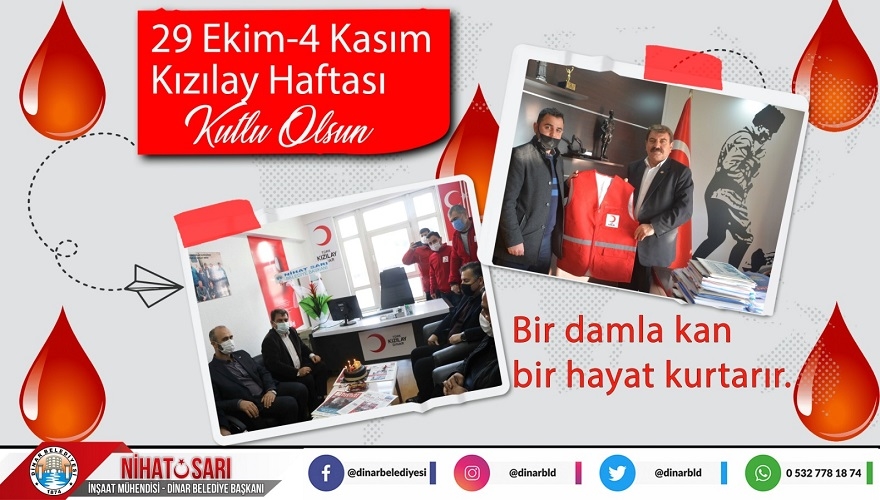 Başkan Sarı’dan Kızılay Haftası Mesajı yayınladı