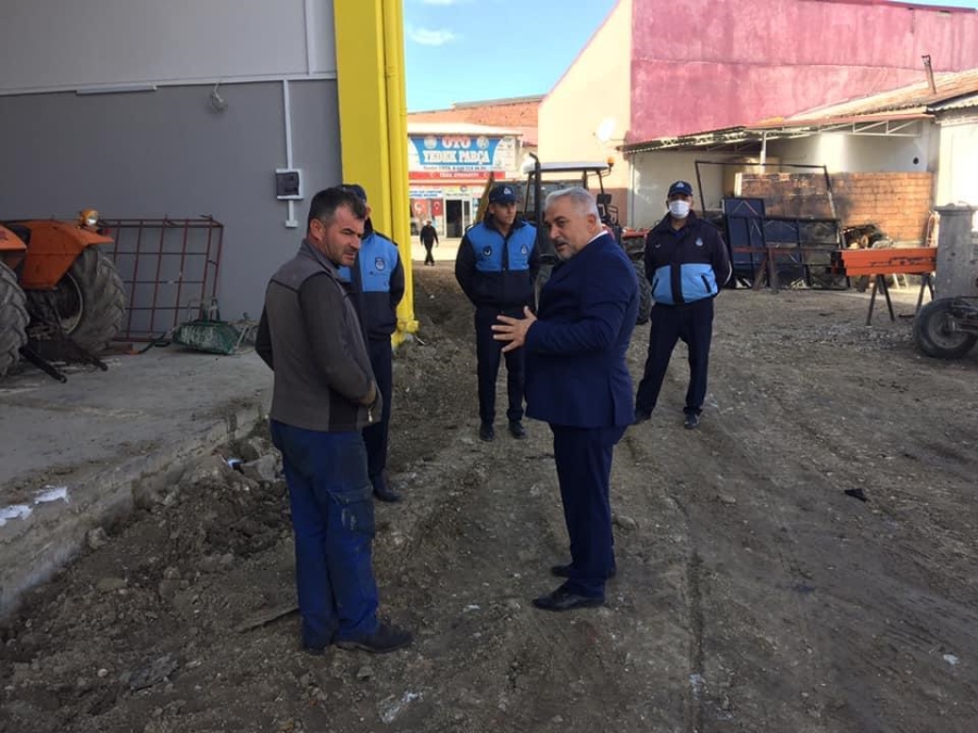 Başkan Karaman çalışmaları inceledi