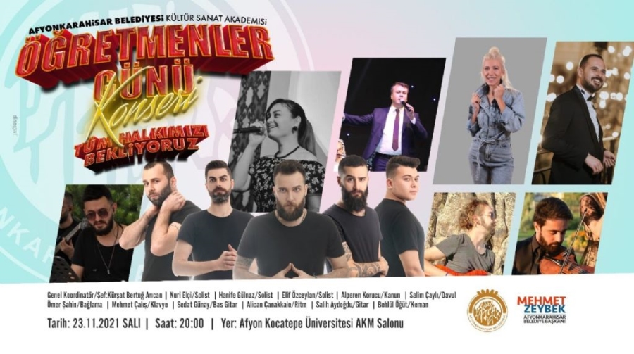 Öğretmenler gününe özel konser verilecek