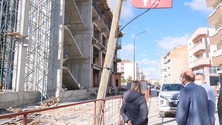 Sandıklıda kültür merkezi inşaatı hızla yükseliyor