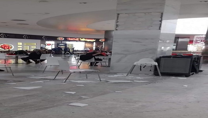 Park Afyon'da kolonun mermeri döküldü