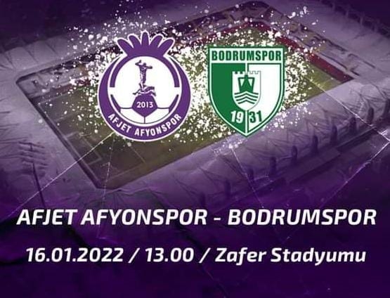 AfjetAfyonspor, Bodrumspor karşılaşması yarın