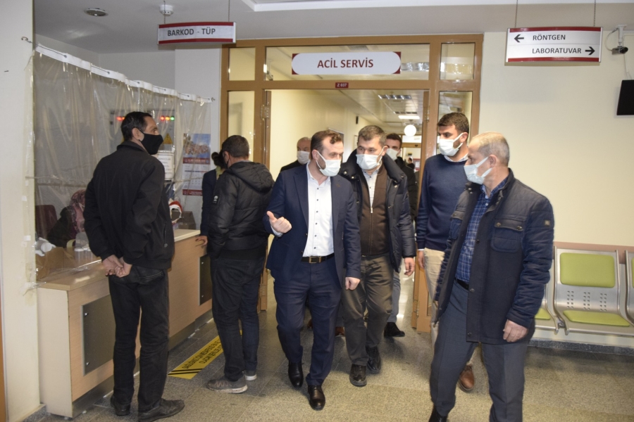 Başkan Atlı Hastaneyi Ziyaret Etti