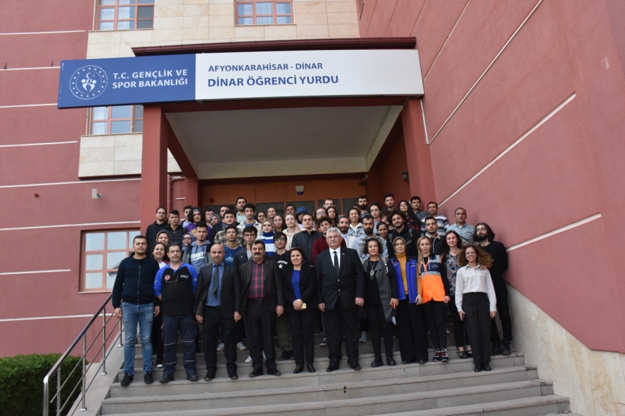 Dinar Yurdunda “Sivil Savunma Alarm ve İkaz Tatbikatı” düzenlendi