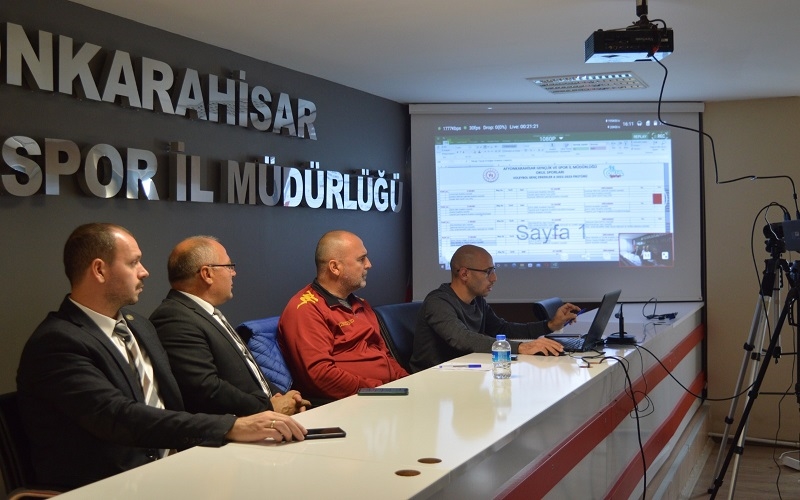 Okul Sporları fikstür çekimi gerçekleşti