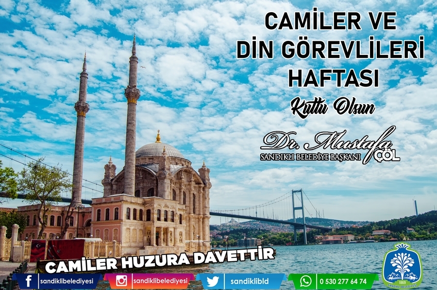 Başkan dr. Mustafa Çöl’den Camiler ve Din Görevlileri Haftası mesajı