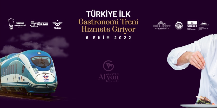 TÜRSAB Gastronomi treni ilk seferine Afyondan başlıyor