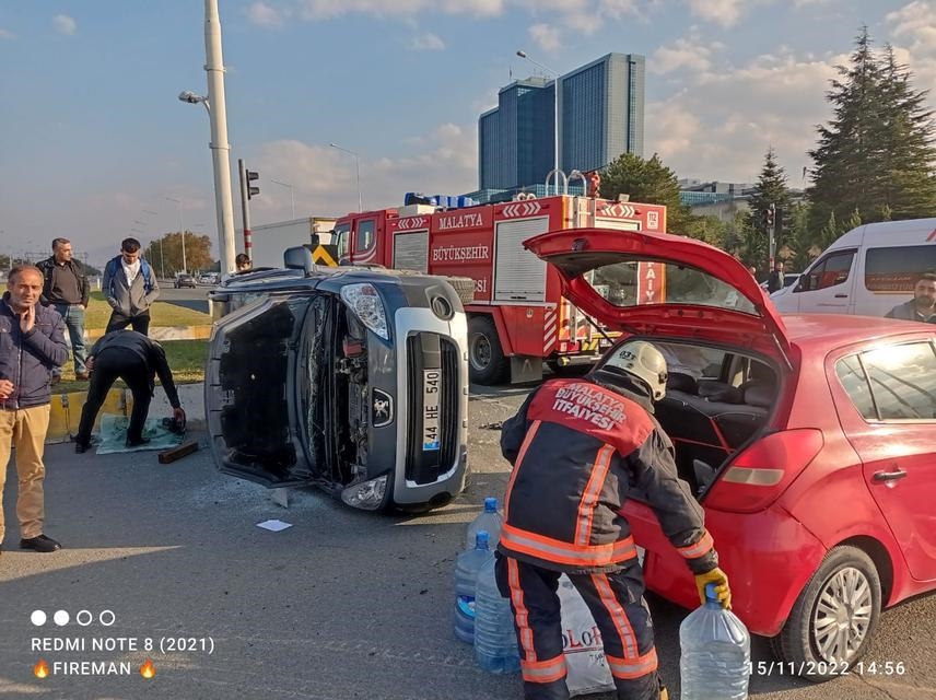 Trafik kazası 1 yaralı