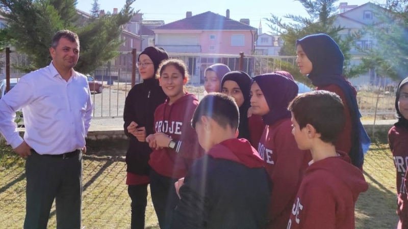 Başkan Koyuncu çocuklar gibi