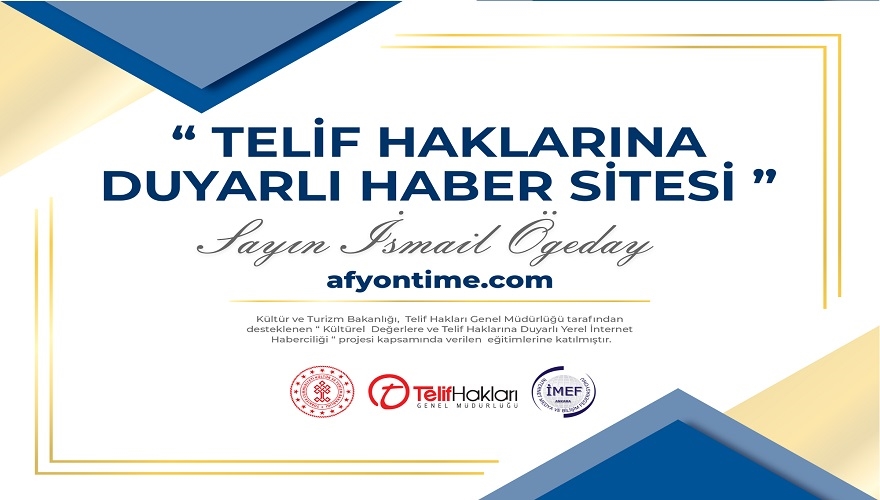 Afyontime Haber belge ile onurlandırıldı