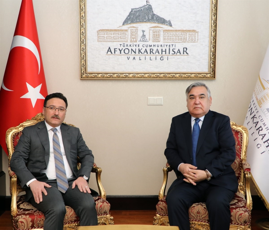 Özbekistan Büyükelcisi Alişer Azamhocayev Afyon'da