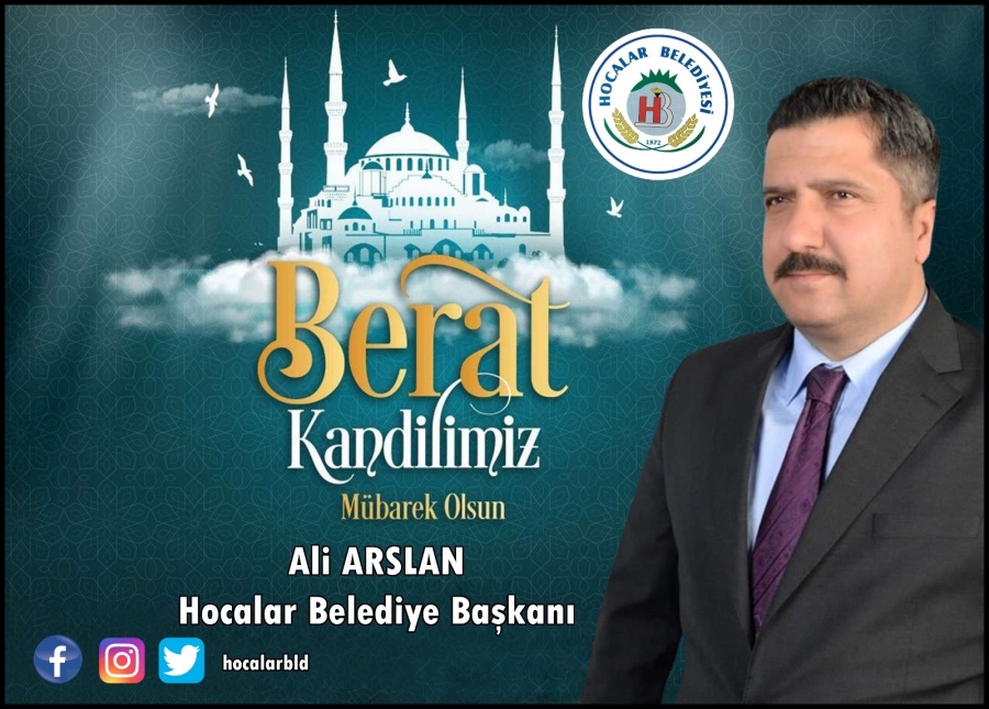 Başkan Arslan’dan Berat Kandili mesajı