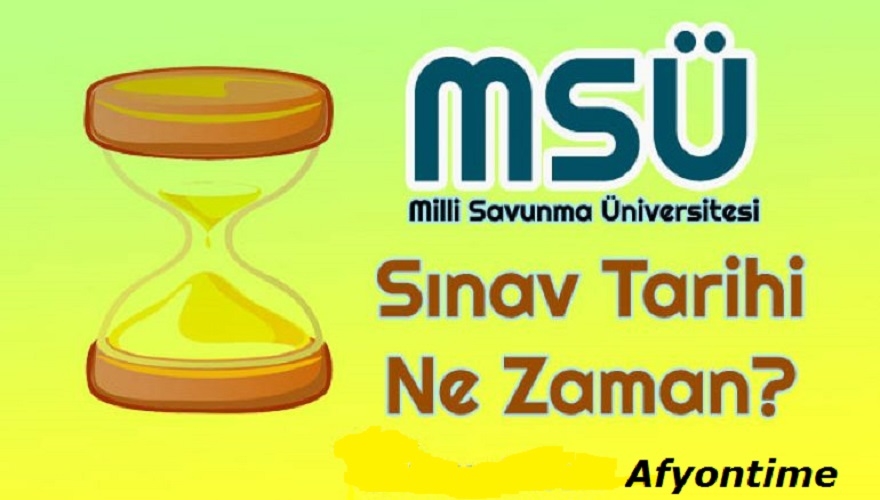 2022-MSÜ Sınav duyurusu