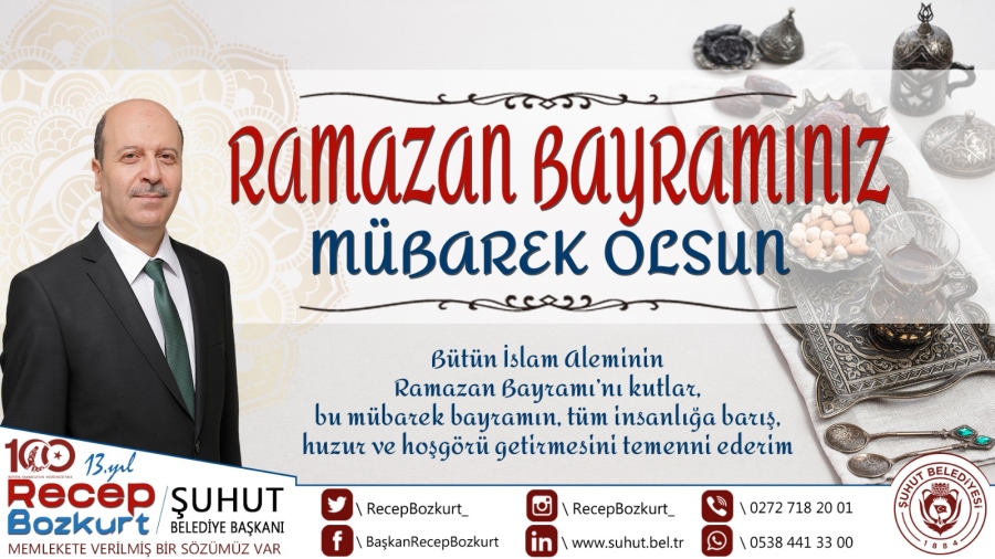 Başkan Bozkurt'tan Ramazan Bayramı Mesajı 