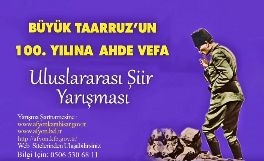 Büyük Taarruz Uluslararası  şiir yarışması başlıyor