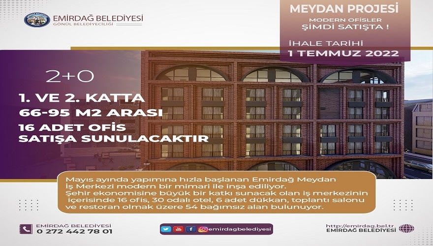 Meydan Projesi 1 Temmuzda İhaleye Çıkıyor