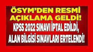 2022 ÖABT sınavı iptal edildi