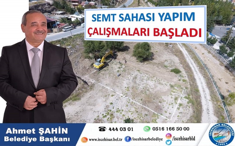 Başkan Şahin, Semt Sahası Yapım Çalışmaları Başladı