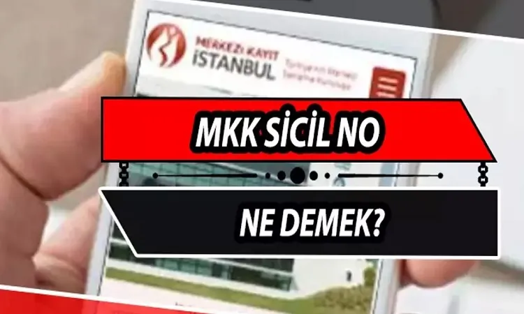 Mkk sicil no nedir?