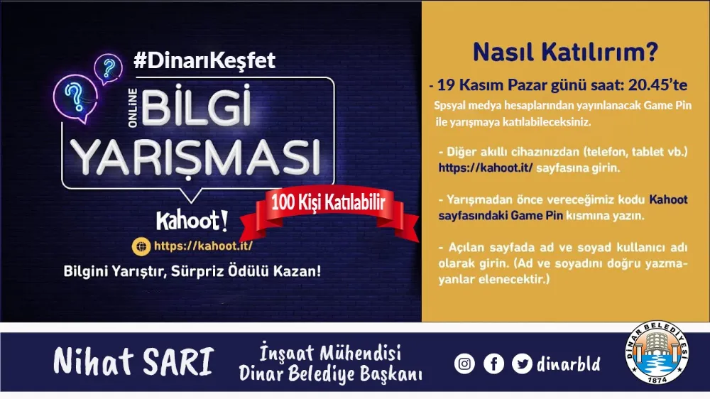 Dinar Belediyesi bir etkinliğe daha imza atıyor