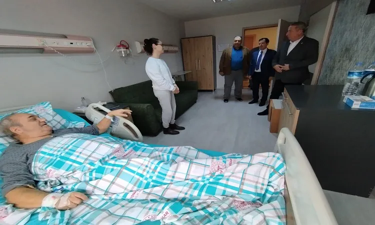İYİ Parti'den İl Sekreteri Sarı'ya Geçmiş Olsun Ziyareti