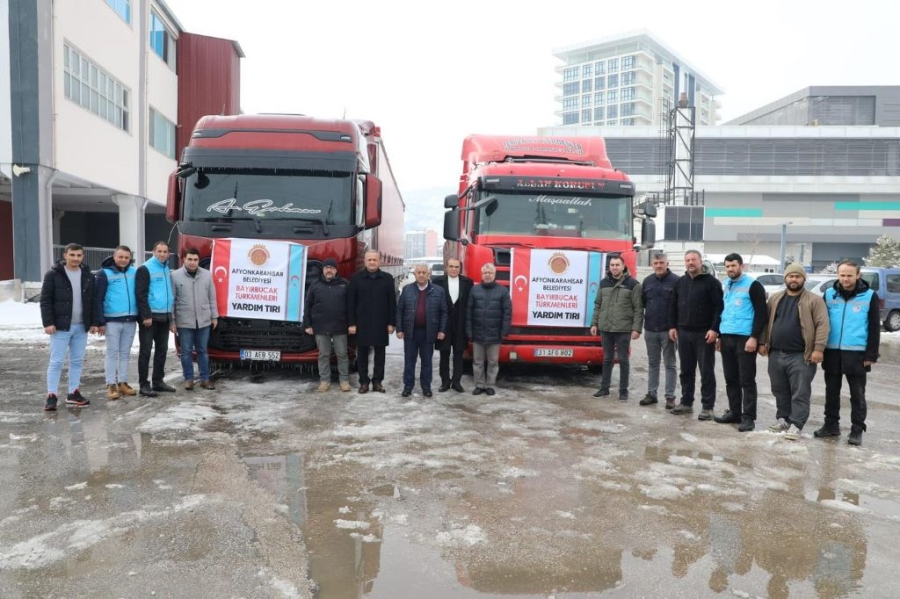 Bayırbucak için gönderilen yardımlar yerine ulaştı