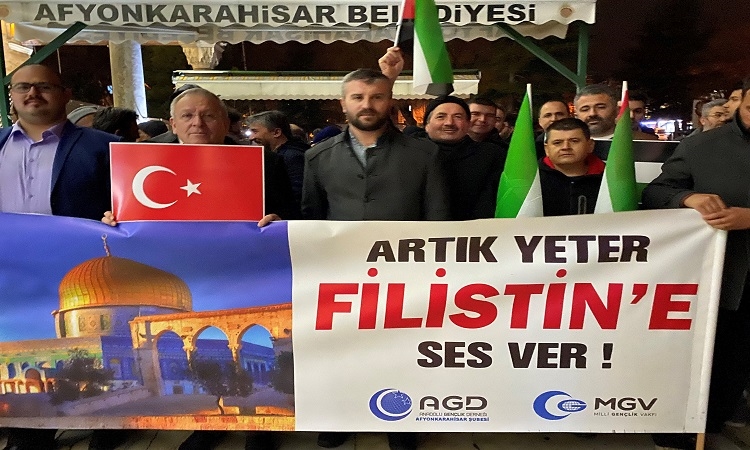 Artık yeter Filistine ses ver dediler