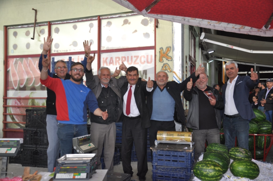 Şarlak seçim çalışmasına hızla devam ediyor. 