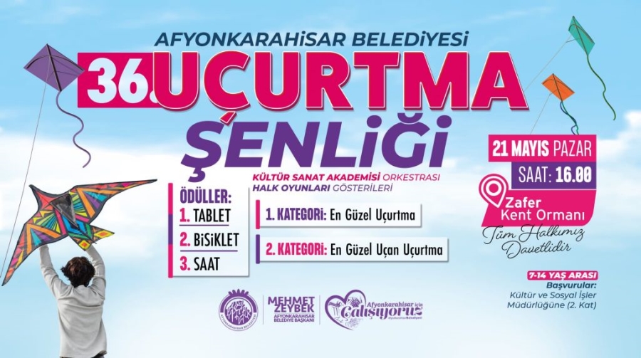 36. Uçurtma Şenliği başlıyor