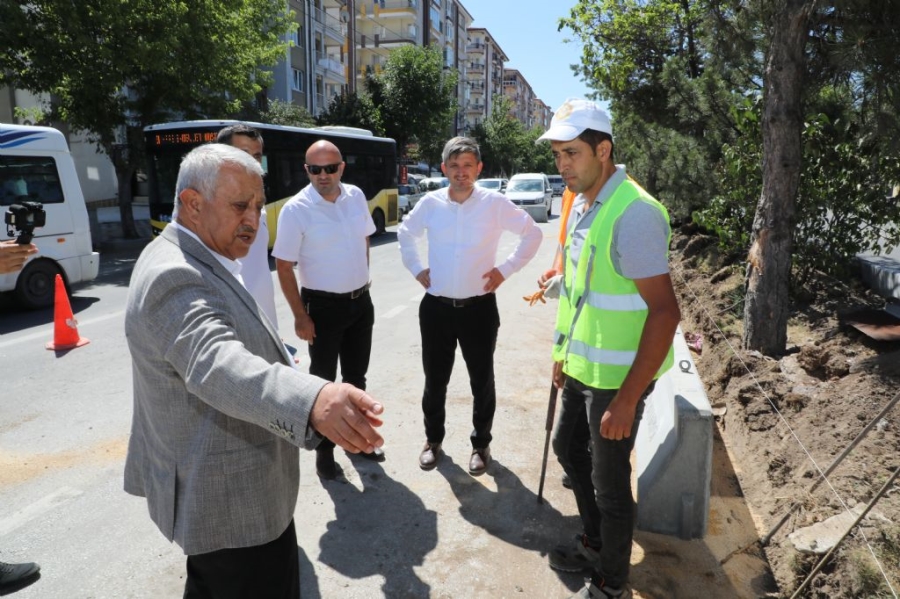 Adnan Menderes bulvarında çalışmalar sürüyor