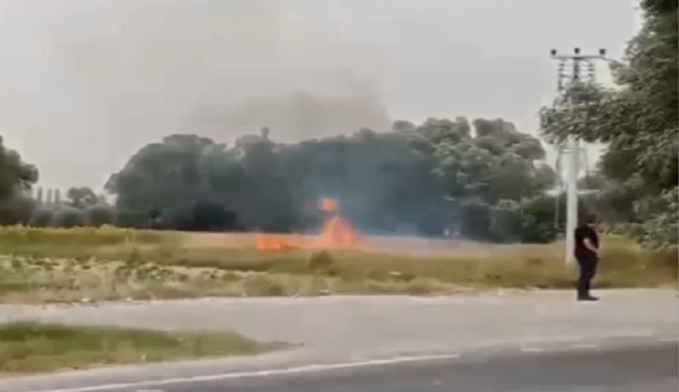 Sıcak hava nedeniyle trafo patladı 