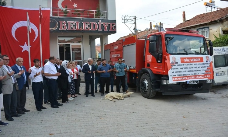 Milletvekili Taytak'tan Kırka'ya itfaiye aracı
