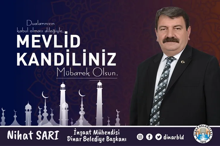 Belediye Başkanı Nihat Sarı, vatandaşların Mevlid Kandilini kutladı