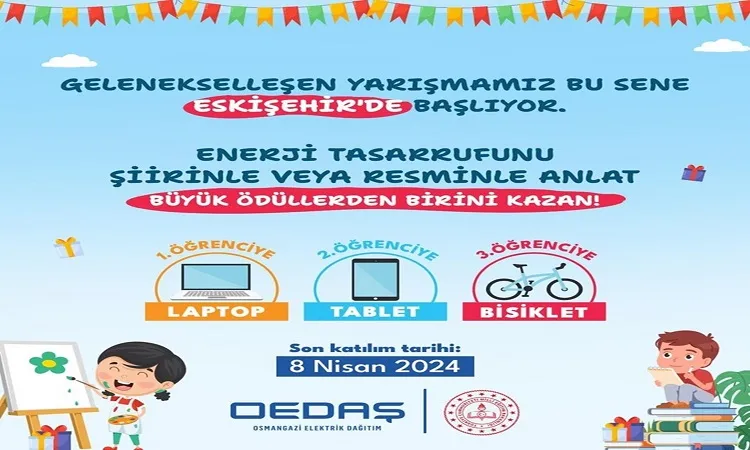 OEDAŞ’ın geleneksel şiir ve resim   yarışması için başvurular başladı