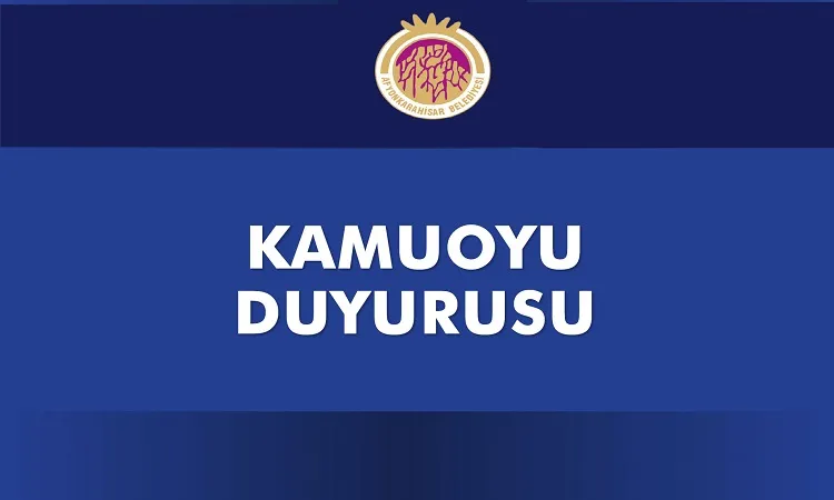 Afyon belediyesinden duyuru