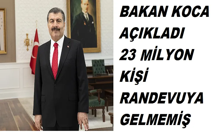 Sağlık Bakanı açıkladı 