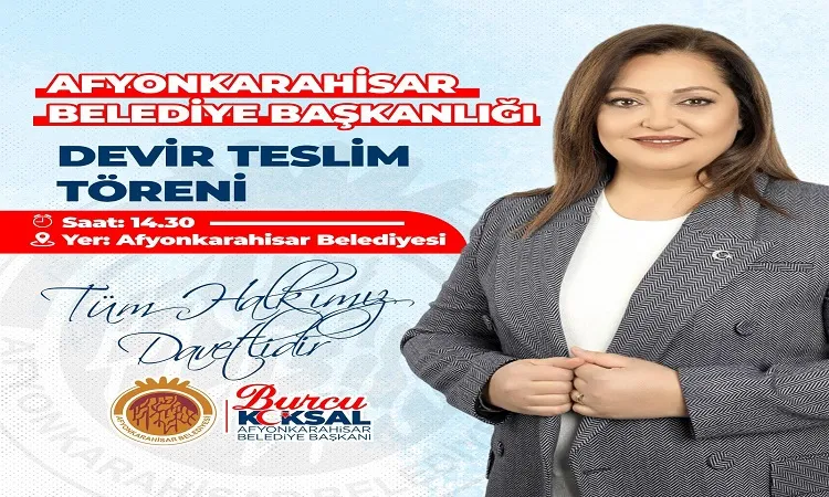 Başkan Köksal bu gün görevi devralacak