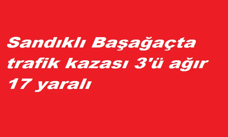 Trafik kazası 17 yaralı