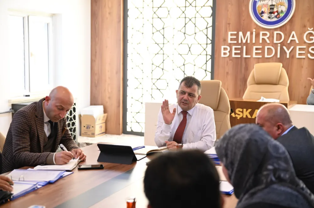 Başkan birim müdürleriyle istişare toplantısı yaptı