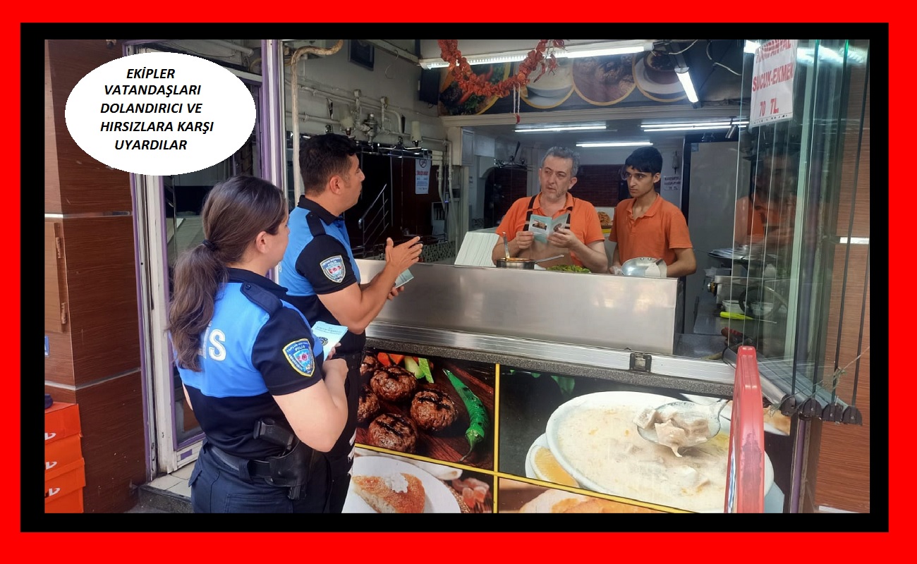 Emniyete bağlı ekipler vatandaşları bilgilendirdi