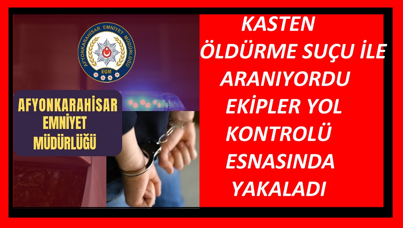 Cinayet işleyen şahıs yakalandı