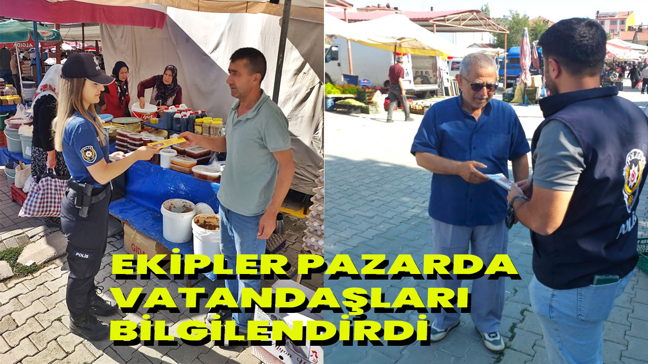 Emniyet Sinanpaşada vatandaşları bilgilendirdi